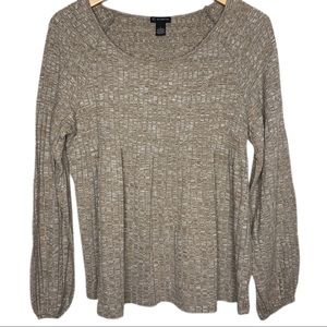 New Direction‎ Smocked Long Sleeve Top